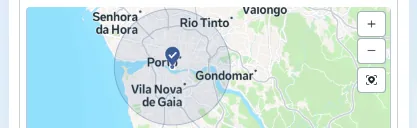 Raio de 3 km à volta da tua porta. Não adianta anunciar onde não entregas.